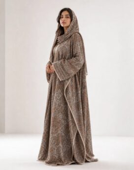 Pashmina Brown Abaya
